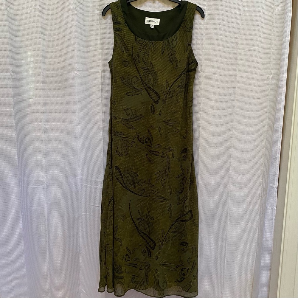Ladies STUDIO I Sleeveless Maxi Dress Lined Size 14